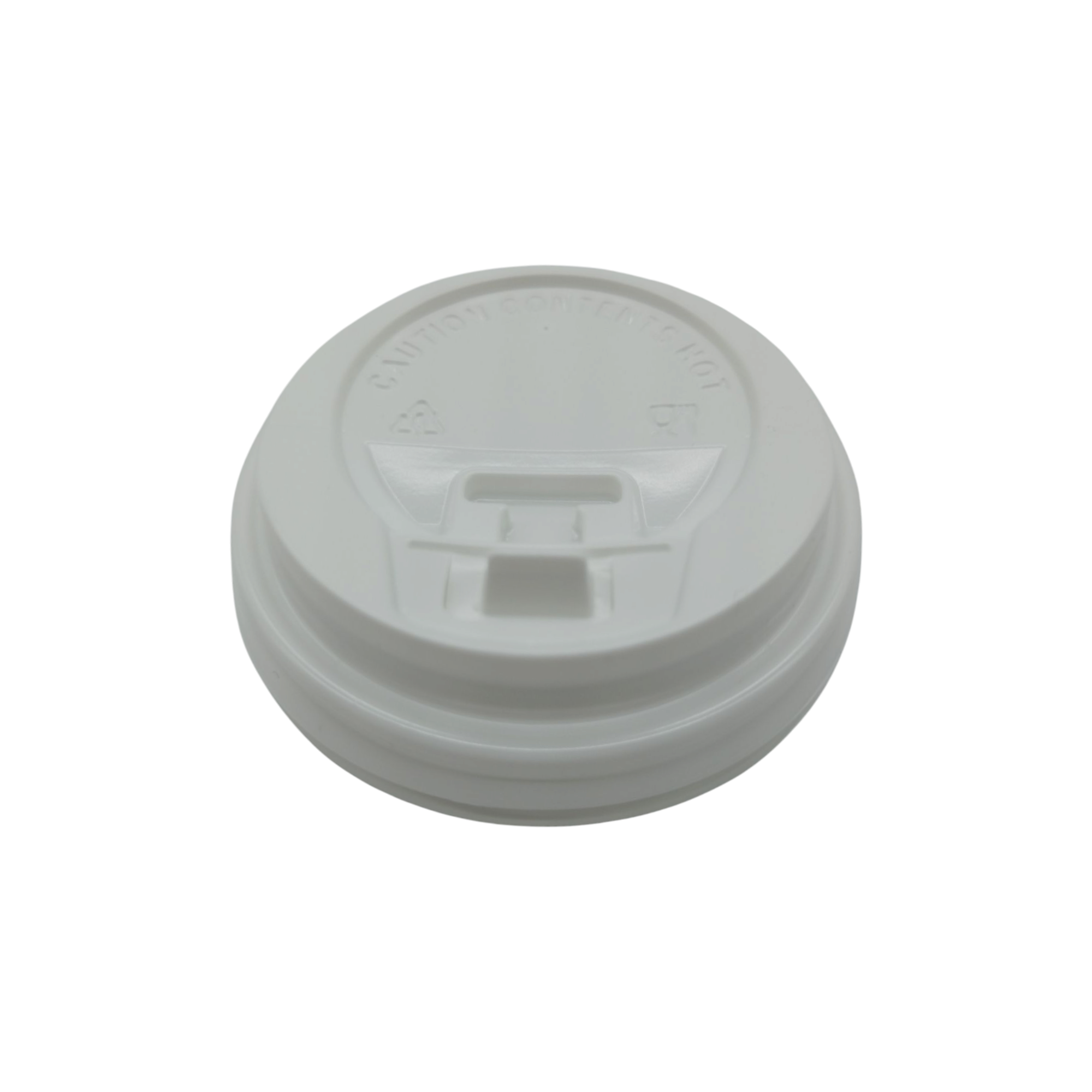 Couvercle en plastique blanc pour gobelet 20 cl 7 oz